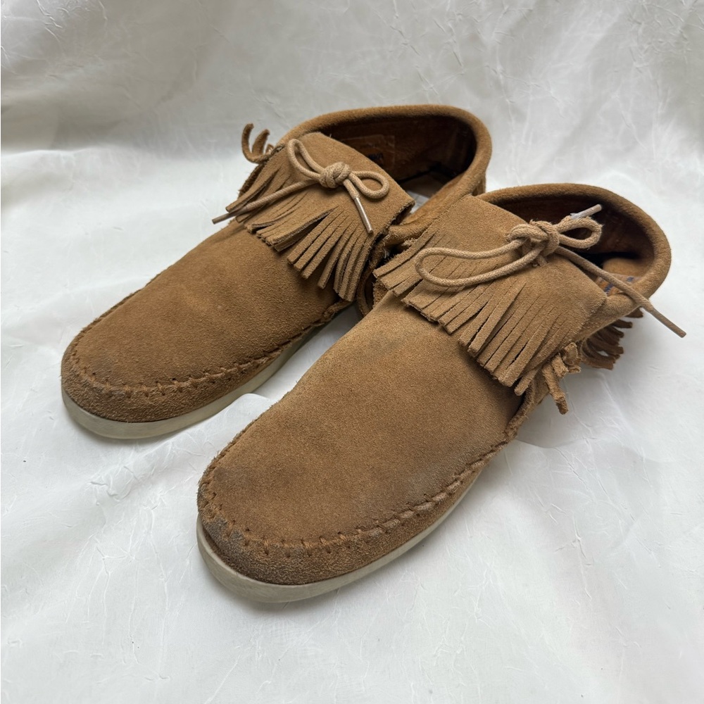 Minnetonka Brown Suede Moccasins size 10